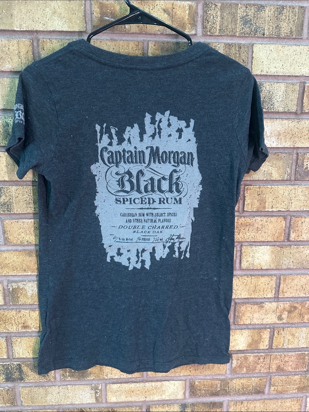 Black Spiced Rum Graphic Tee - Dark Gray